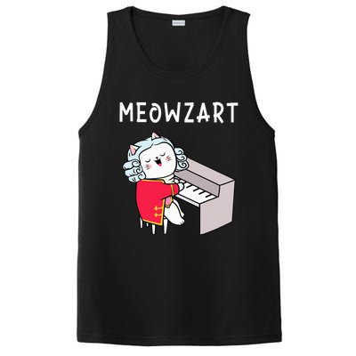 Meowzart Piano Player Pianist Classical Music Lover PosiCharge Competitor Tank