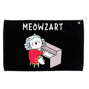 Meowzart Piano Player Pianist Classical Music Lover Grommeted Golf Towel