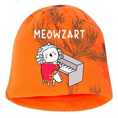 Meowzart Piano Player Pianist Classical Music Lover Kati - Camo Knit Beanie