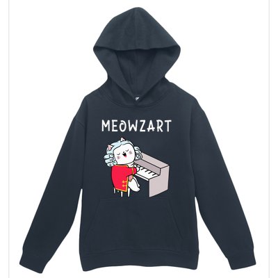 Meowzart Piano Player Pianist Classical Music Lover Urban Pullover Hoodie