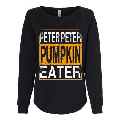 M.ens Peter Pumpkin Eater Halloween Funny Distressed Womens California Wash Sweatshirt