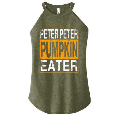 M.ens Peter Pumpkin Eater Halloween Funny Distressed Women's Perfect Tri Rocker Tank