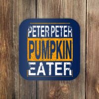 M.ens Peter Pumpkin Eater Halloween Funny Distressed Coaster