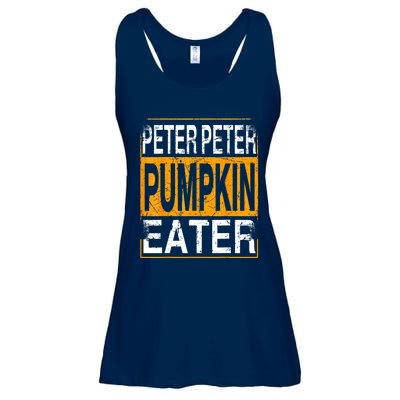 M.ens Peter Pumpkin Eater Halloween Funny Distressed Ladies Essential Flowy Tank