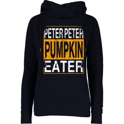 M.ens Peter Pumpkin Eater Halloween Funny Distressed Womens Funnel Neck Pullover Hood