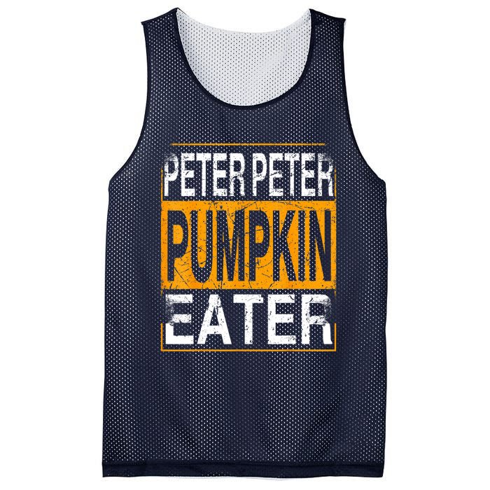 M.ens Peter Pumpkin Eater Halloween Funny Distressed Mesh Reversible Basketball Jersey Tank