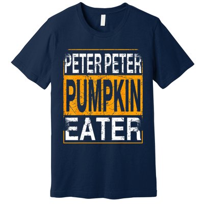 M.ens Peter Pumpkin Eater Halloween Funny Distressed Premium T-Shirt