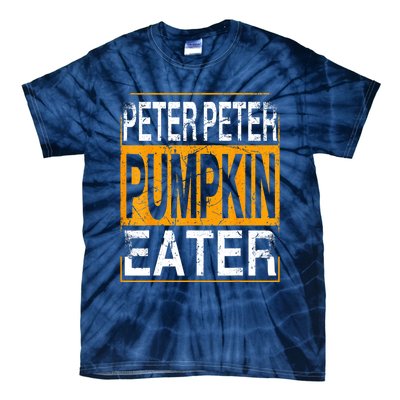 M.ens Peter Pumpkin Eater Halloween Funny Distressed Tie-Dye T-Shirt