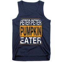 M.ens Peter Pumpkin Eater Halloween Funny Distressed Tank Top