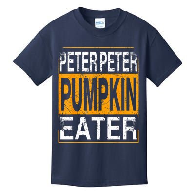 M.ens Peter Pumpkin Eater Halloween Funny Distressed Kids T-Shirt