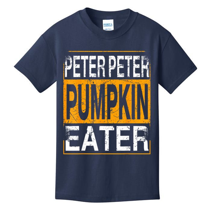 M.ens Peter Pumpkin Eater Halloween Funny Distressed Kids T-Shirt