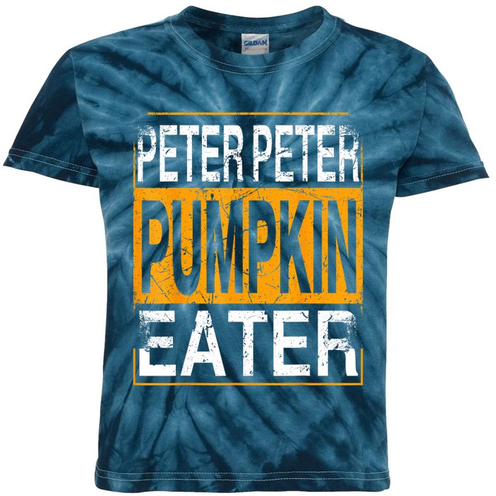 M.ens Peter Pumpkin Eater Halloween Funny Distressed Kids Tie-Dye T-Shirt