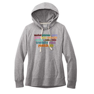 Mashed Potatoes Pumpkin Pie Holiday Food Lover Women's Fleece Hoodie