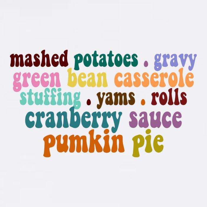 Mashed Potatoes Pumpkin Pie Holiday Food Lover Garment-Dyed Fleece Hoodie