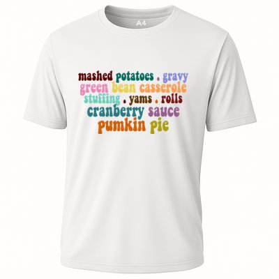 Mashed Potatoes Pumpkin Pie Holiday Food Lover Performance Shirt