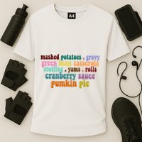Mashed Potatoes Pumpkin Pie Holiday Food Lover Cooling Performance Crew T-Shirt