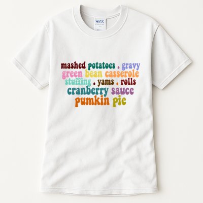 Mashed Potatoes Pumpkin Pie Holiday Food Lover Tall T-Shirt