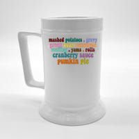 Mashed Potatoes Pumpkin Pie Holiday Food Lover Beer Stein