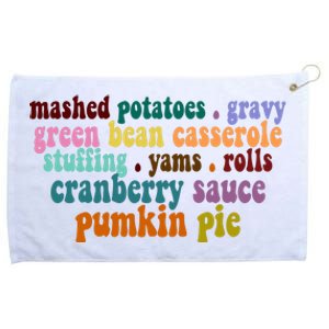 Mashed Potatoes Pumpkin Pie Holiday Food Lover Grommeted Golf Towel