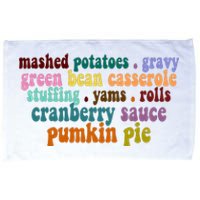 Mashed Potatoes Pumpkin Pie Holiday Food Lover Microfiber Hand Towel