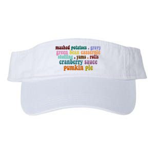 Mashed Potatoes Pumpkin Pie Holiday Food Lover Valucap Bio-Washed Visor