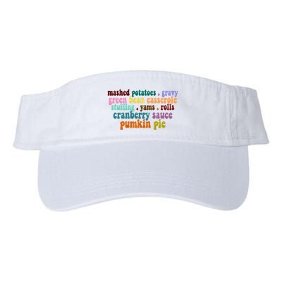 Mashed Potatoes Pumpkin Pie Holiday Food Lover Visor