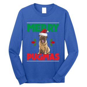 Merry Pugmas Pug Dog Cool Gift Merry Christmas Funny Xmas Meaningful Gift Long Sleeve Shirt