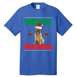 Merry Pugmas Pug Dog Cool Gift Merry Christmas Funny Xmas Meaningful Gift Tall T-Shirt