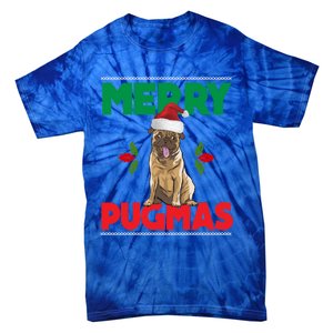 Merry Pugmas Pug Dog Cool Gift Merry Christmas Funny Xmas Meaningful Gift Tie-Dye T-Shirt