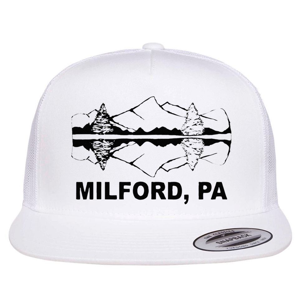 Milford PA Pennsylvania Flat Bill Trucker Hat