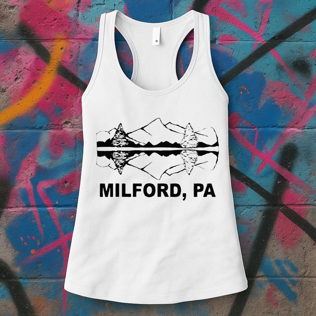 Milford PA Pennsylvania Womens Tank Top
