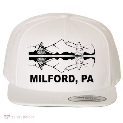 Milford PA Pennsylvania Wool Snapback Cap