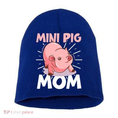 Mini Pig Piglet Swine Farm Animal Piggy Cute Pig Mom Gift Short Acrylic Beanie