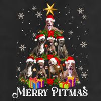 Merry Pitmas Pitbull Dog Ugly Christmas Sweater Tree Dogs Cute Gift Cool Comfort Performance Bucket Hat