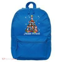 Merry Pitmas Pitbull Dog Ugly Christmas Sweater Tree Dogs Cute Gift 16 in Basic Backpack