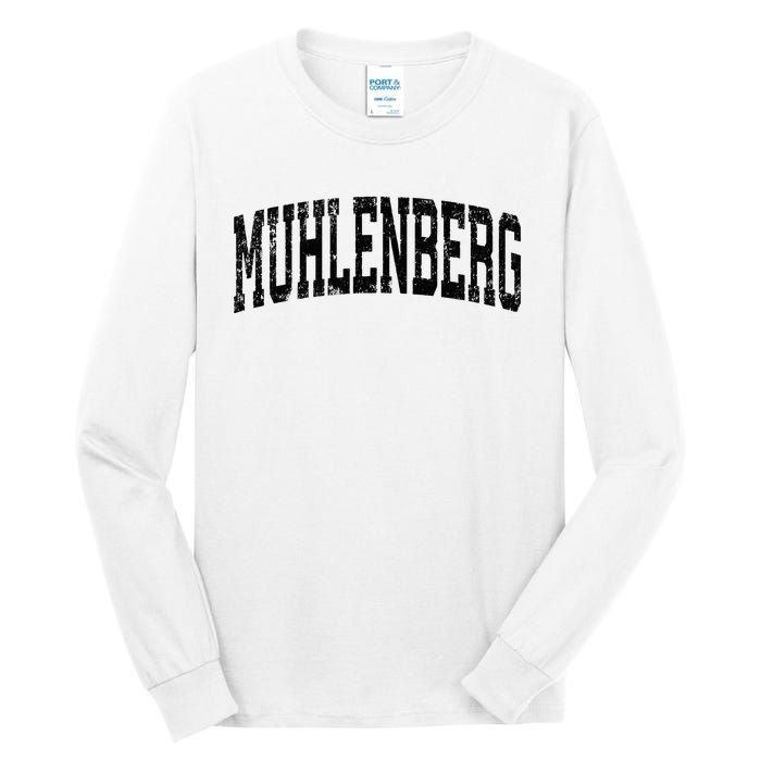 Muhlenberg Pennsylvania PA Vintage Athletic Sports Black Des Tall Long Sleeve T-Shirt