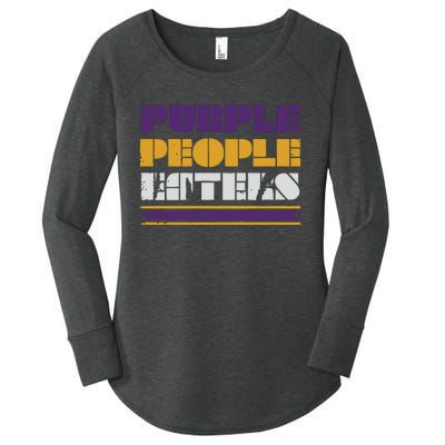 Minnesota Purple People Eaters Women's Perfect Tri Tunic Long Sleeve Shirt