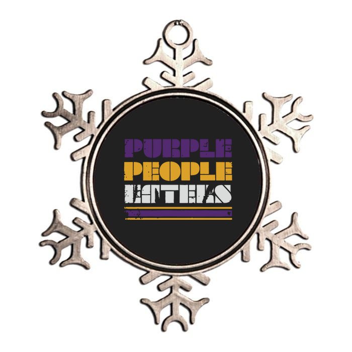 Minnesota Purple People Eaters Metallic Star Ornament