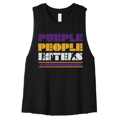 Minnesota Purple People Eaters Women's Racerback Cropped Tank