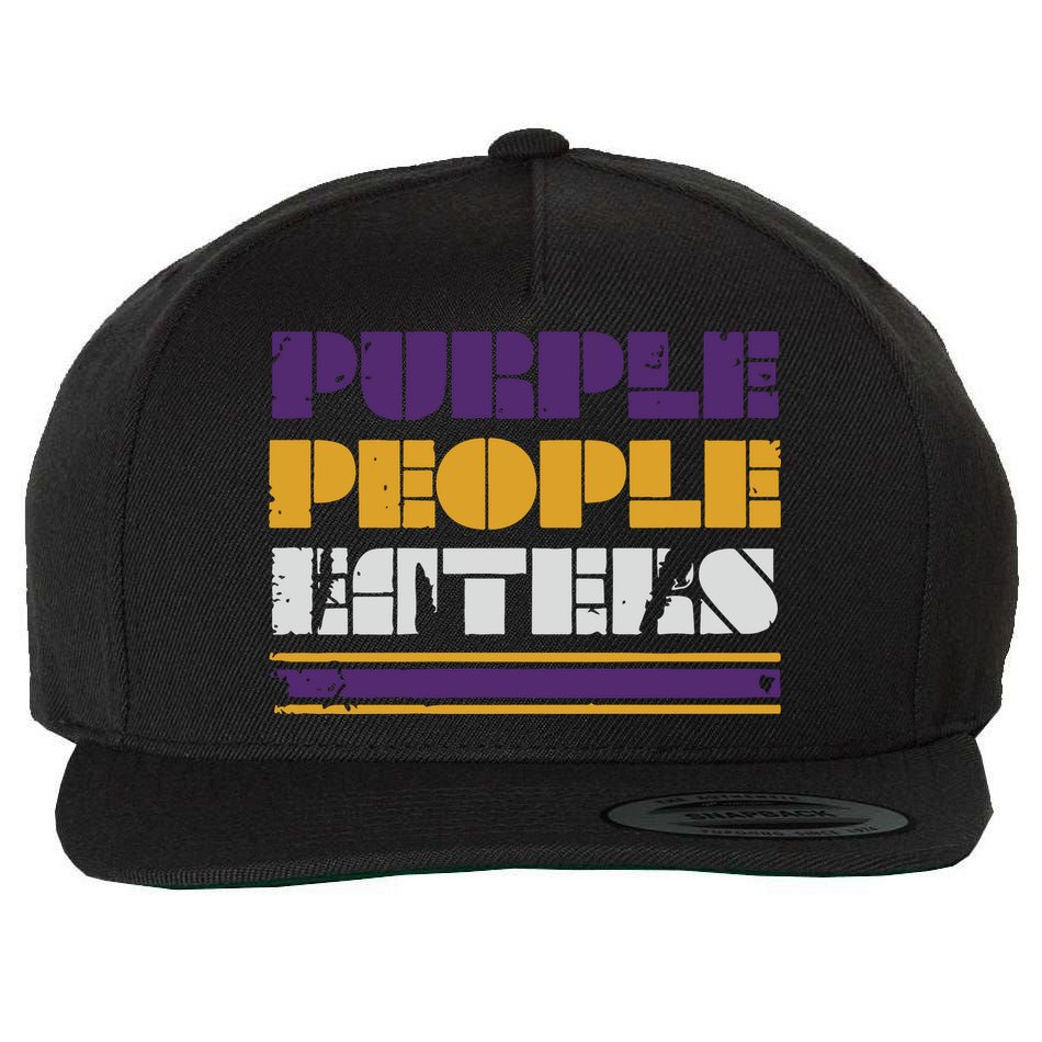 Minnesota Purple People Eaters Wool Snapback Cap
