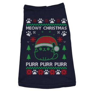 Meowy Purr Purr Purr Ugly Christmas Doggie Tank