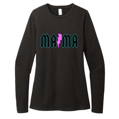 Mama Pocket Print The Motherhood Gets It All Done Womens CVC Long Sleeve Shirt