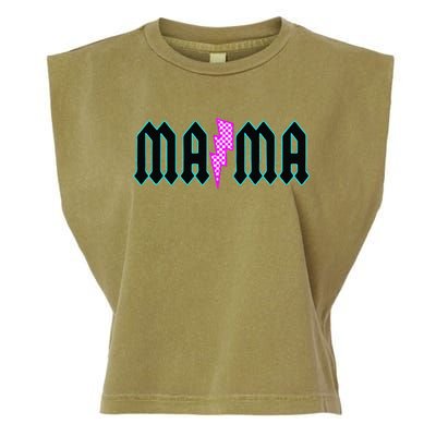 Mama Pocket Print The Motherhood Gets It All Done Garment-Dyed Women's Muscle Tee