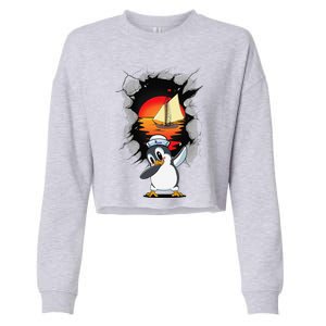 Maritime Penguin Penguins Children Children Sailor Cropped Pullover Crew