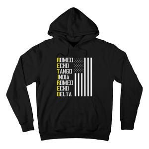 Military Police Pilot Retirement Design Phonetic Alphabet Tall Hoodie