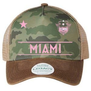 Miami Pink Palm Designer Badge Legacy Tie Dye Trucker Hat