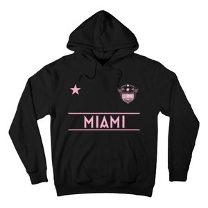 Miami Pink Palm Designer Badge Hoodie