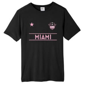 Miami Pink Palm Designer Badge Tall Fusion ChromaSoft Performance T-Shirt