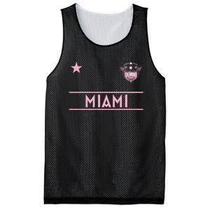 Miami Pink Palm Designer Badge Mesh Reversible Basketball Jersey Tank