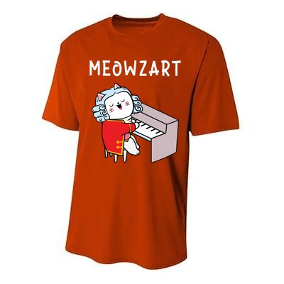 Meowzart Piano Player Pianist Classical Music Lover Performance Sprint T-Shirt